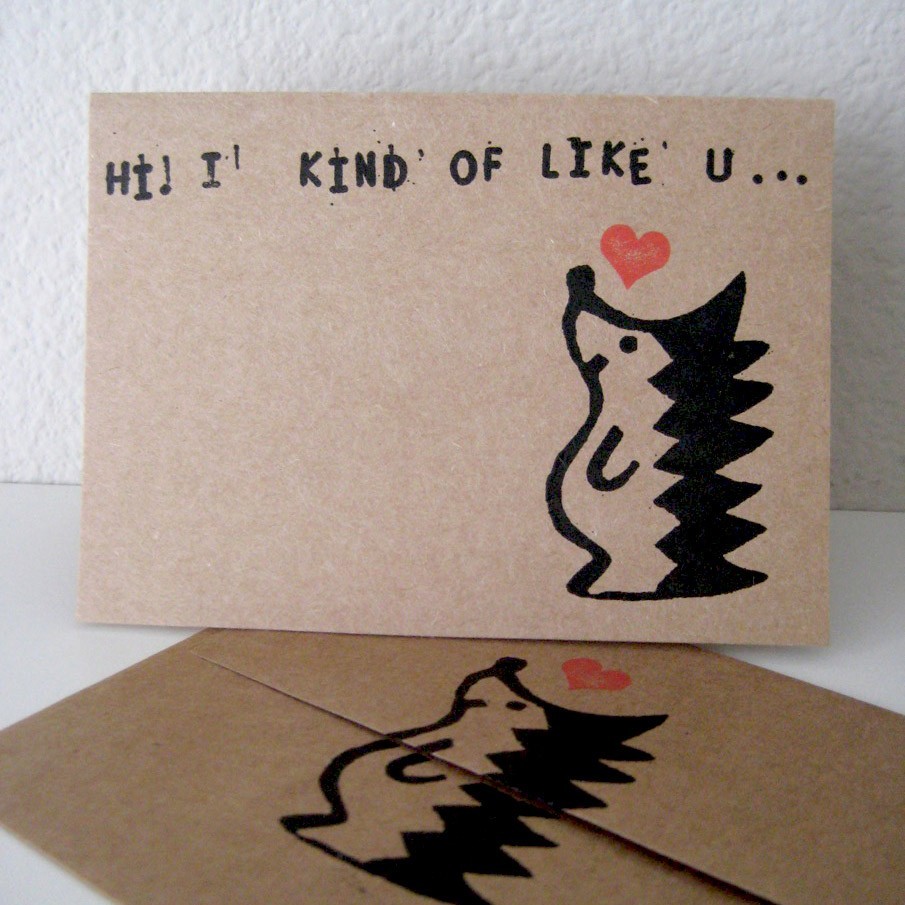 I Kind of Like You Greeting Card by Steppie