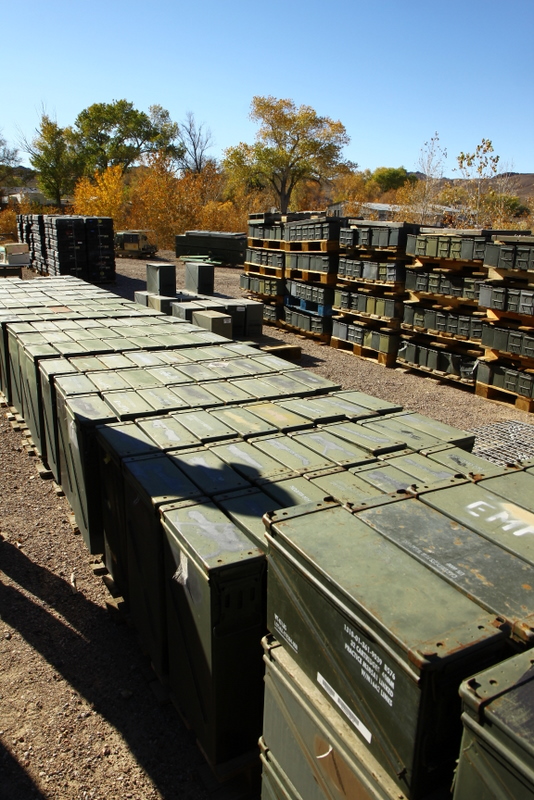 Shopping for some ammo cans in Beatty, Nevada