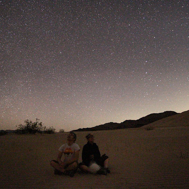 Sometimes we live with an empty space that we never knew was there, until someone comes and fills it.  The best surprises are the ones you never knew you were waiting for. Meanwhile, in the middle of the desert last night, waiting for the moon to rise so we can find out where the hell we are. LOL